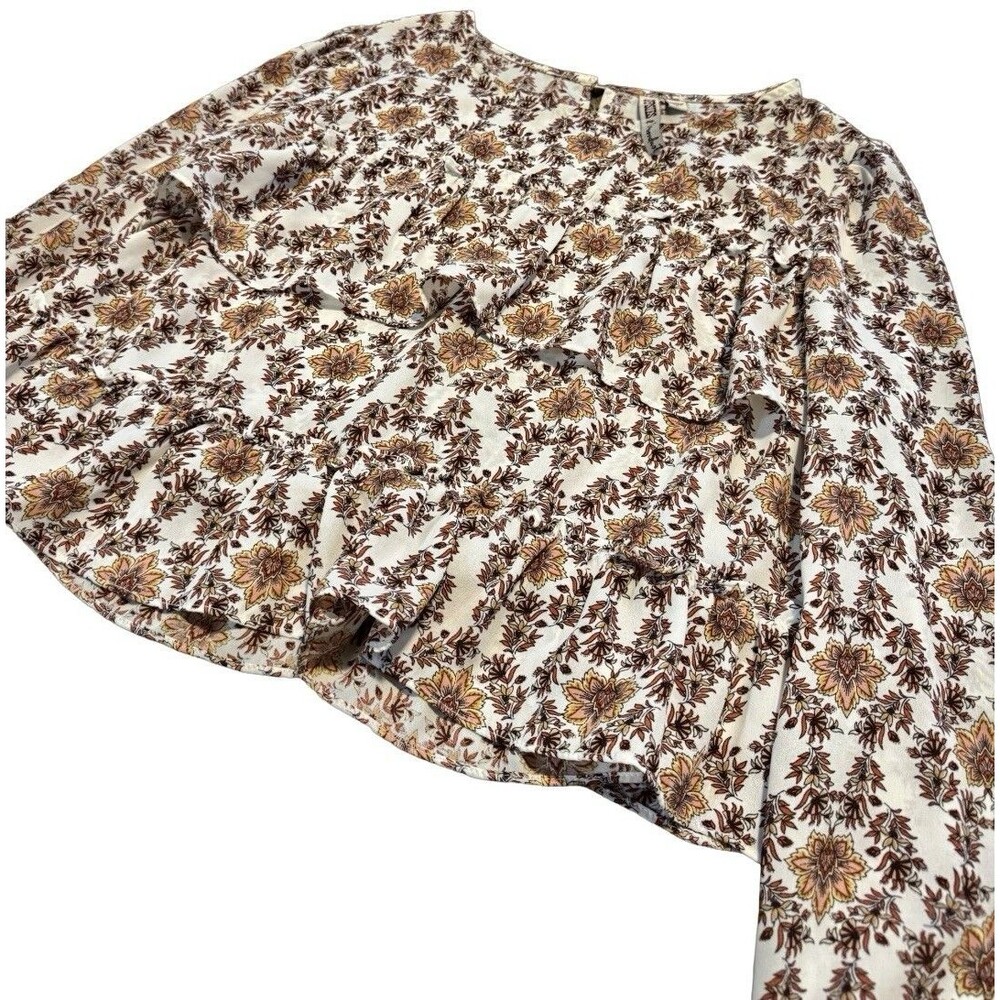 Womens Shirts Large Earth Tone Tops Bundle Wholesale Tee Blouse Floral Lot BOHO - Picture 7 of 16